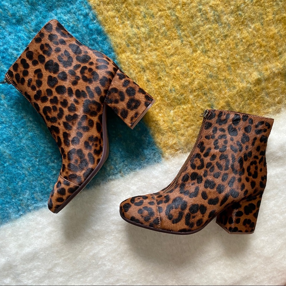 Madewell | NIB! The Amalia Zip Boot Leopard - Picture 3 of 11